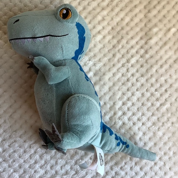 Jurassic World Blue Dinosaur Velociraptor Stuffed Animal Plush Toy - Picture 6 of 7